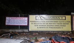 Warga Jakasampurna Bekasi Sepakat Menolak Pembangunan Water Tank Raksasa