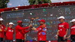 PDIP Jabar dan Ratusan Kader Sambut Obor Api Perjuangan dari Mrapen