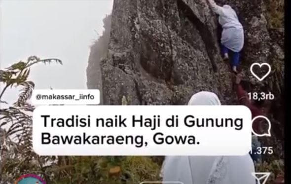 Viral Warga Gowa Gelar Ritual Haji Bawakaraeng di Puncak Gunung Bawakaraeng, MUI: Menyesatkan!