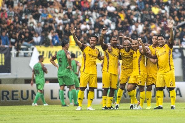 Potret Pertandingan Legenda Sriwijaya FC