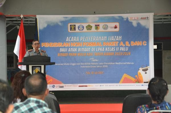 11 Anak Binaan di LPKA Palu Sukses Raih Ijazah Pendidikan Kesetaraan