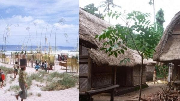 Bali Tahun 70-an, Suasananya Masih Alami Rumah Warga Terbuat dari Anyaman Bambu Viral