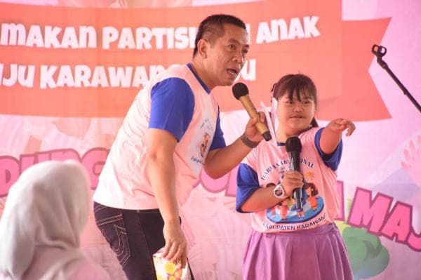 Pesan Bupati Aep Saat Peringatan Hari Anak di Karawang : Jadilah Pelindung dan Pembimbing Bagi Anak
