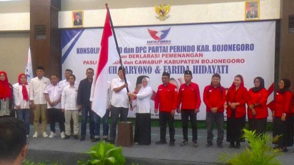 Perindo Bojonegoro Minta Seluruh DPC dan Kader di 28 Kecamatan, Fokus Pada Pemenangan Teguh - Farida