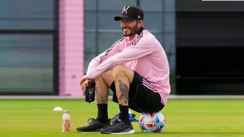 David Beckham Datang ke Latihan Inter Miami, Pamer Skill ke Lionel Messi Cs