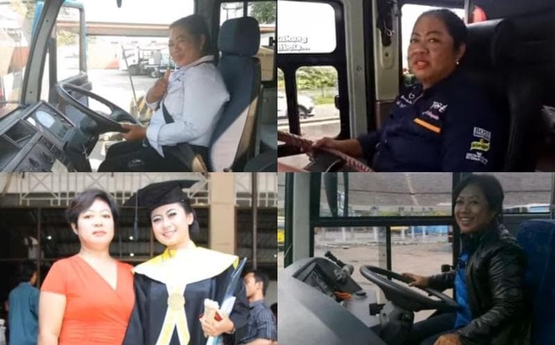Kisah Mengharukan Bu Yayuk, Sopir Bus Perempuan Sukses Sekolahkan 2 Putrinya hingga Sarjana