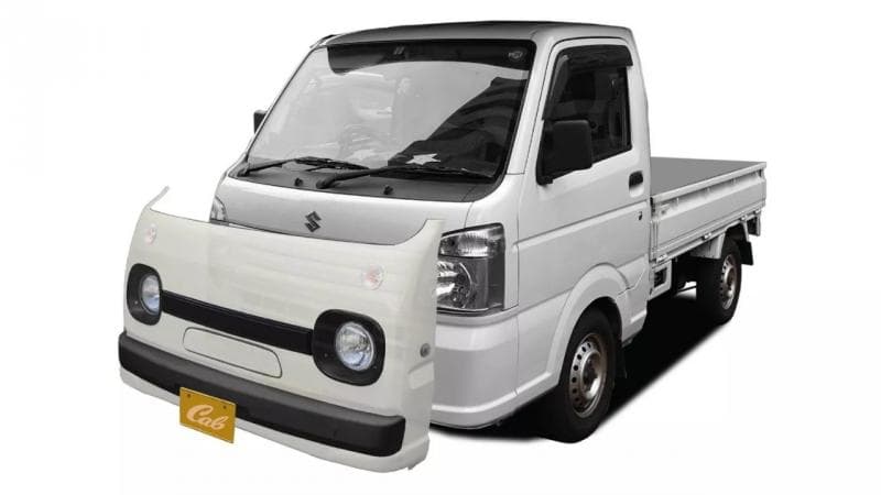 Modifikasi Unik, Suzuki Carry Bertampang Retro Comot Muka Mobil Mazda Jadul