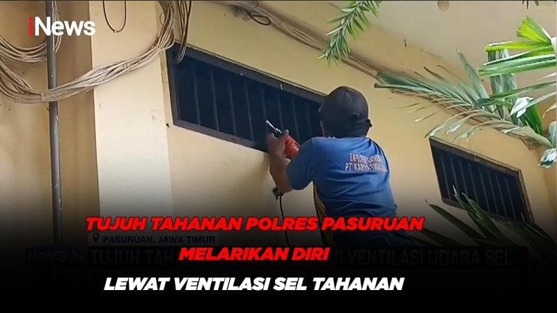 1 Lagi Tahanan Kabur di Pasuruan Tertangkap, 5 Masih Diburu