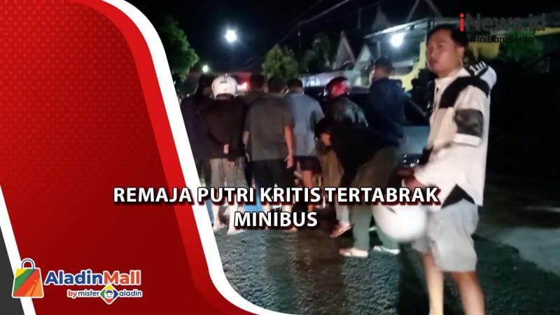 Diduga Gagal Menyalip, Remaja Putri Kritis Tertabrak Minibus di Blitar