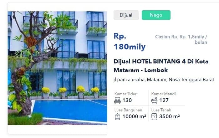 Banyak Hotel Dijual di Situs Online, Ini Alasannya