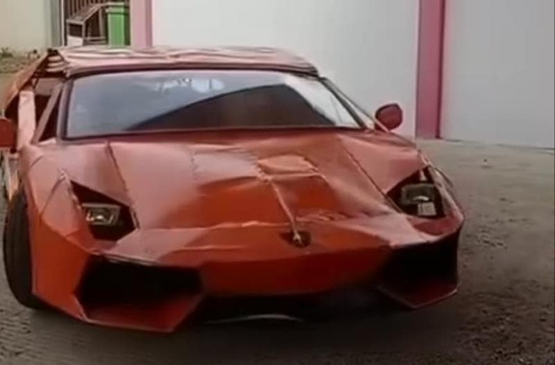 Viral Motor Vixion Tua Diubah Jadi Lamborghini