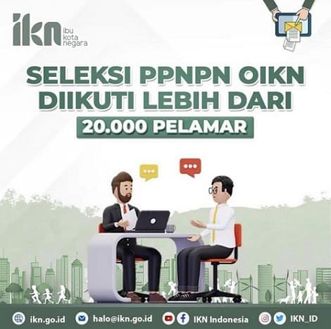 Seleksi PPNPN Otorita IKN Diikuti 20.000 Pelamar, Ini Posisi yang Diminati