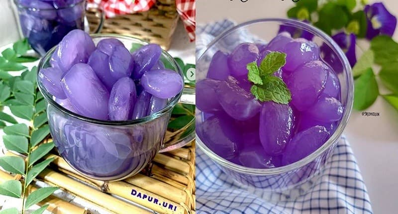 Cara Mengolah Kolang Kaling, Enak Bisa Dibuat Manisan Pakai Bunga Telang