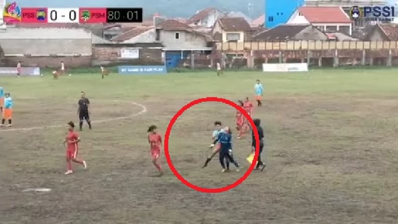 Viral Video Kiper Persima Majalengka Dipukul Pemain Perses Sumedang di Piala Pertiwi