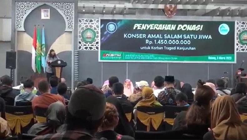 Sekber Arema Serahkan Donasi Konser Amal Korban Tragedi Kanjuruhan Rp1,4 Miliar