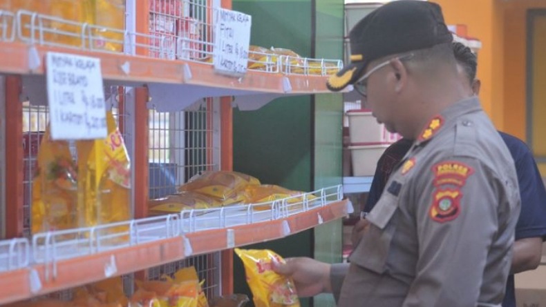 Kapolres Gorontalo Utara Cek Ketersediaan Stok Bahan Pangan saat Ramadhan