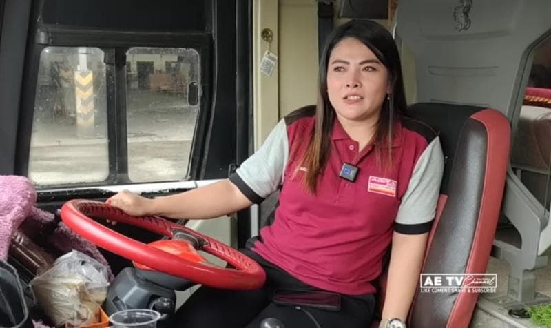 Curhatan Liena Ozora, Sopir Bus Cantik Harus Berbagi Waktu antara Kerja dan Mengurus 3 Anaknya
