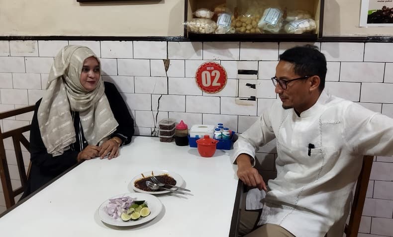 Sandiaga Uno Temui Perempuan Viral di Malang yang Keluhkan Tiket Pesawat Mahal