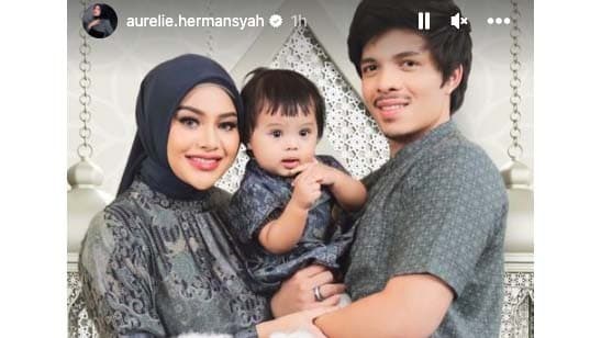 Rayakan Idulfitri, Aurel Hermansyah dan Atta Halilintar Pamer Sholat Id di Jember