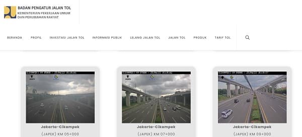 5 Link CCTV Tol Cipali, Cipularang, Jagorawi, MBZ dan Cikampek Terkini