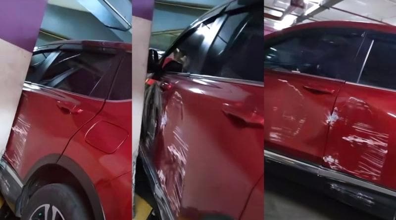 Viral Mobil CR-V Penuh Baret saat Parkir di Mal, Netizen: Ngilu Mikirin Biaya Kalau Tak Ada Asuransi