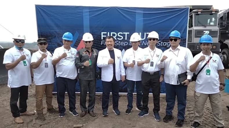 Bacaleg Partai Perindo Andi Asmara Launching Kontraktor Tambang di Lahat Sumsel