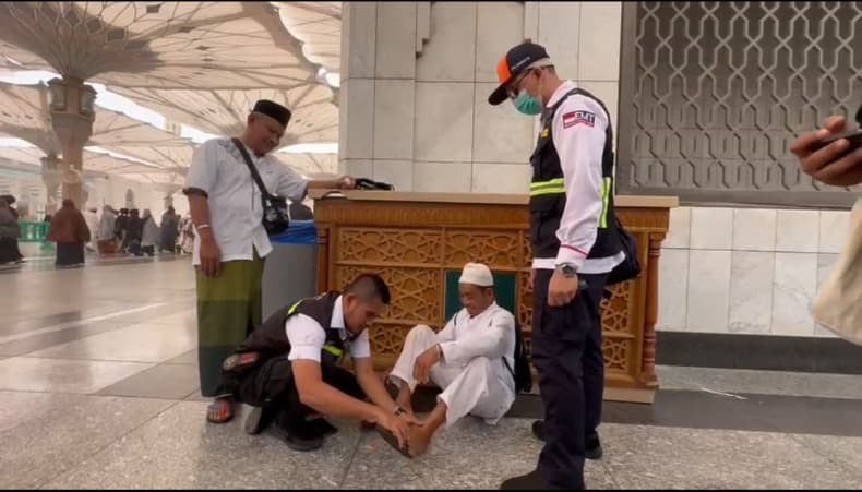 Kaki Calhaj Rawan Melepuh, PKP3JH Galakkan Gerakan Siaga Sandal dan Alas Kaki