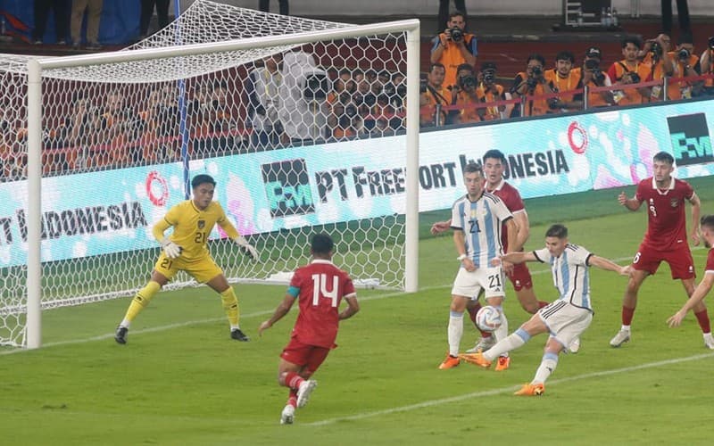 Hasil Indonesia Vs Argentina: Albiceleste Menang, Paredes dan Romero Cetak Gol