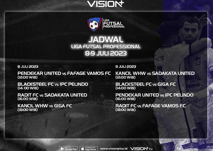 Jadwal Lengkap Liga Futsal Profesional Akhir Pekan Ini, Saksikan di Vision+