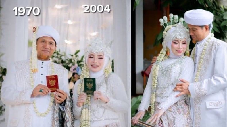 Viral Pernikahan Beda Usia 34 Tahun seperti Ayah-Anak, Netizen: Umur Hanyalah Angka Viral Pernikahan Beda Usia 34 Tahun seperti Ayah-Anak, Netizen: Umur Hanyalah Angka