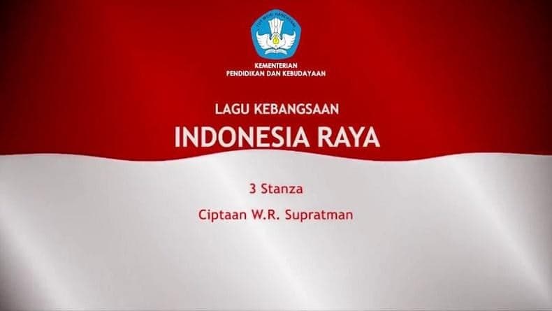 Not Angka Lagu Indonesia Raya, Cocok Dimainkan dengan Pianika 