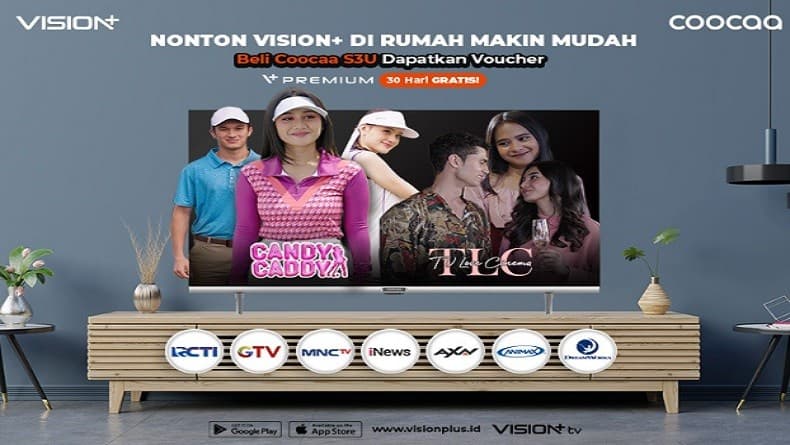 Vision+ Kini Hadir di TV Coocaa Berbasis Coolita OS