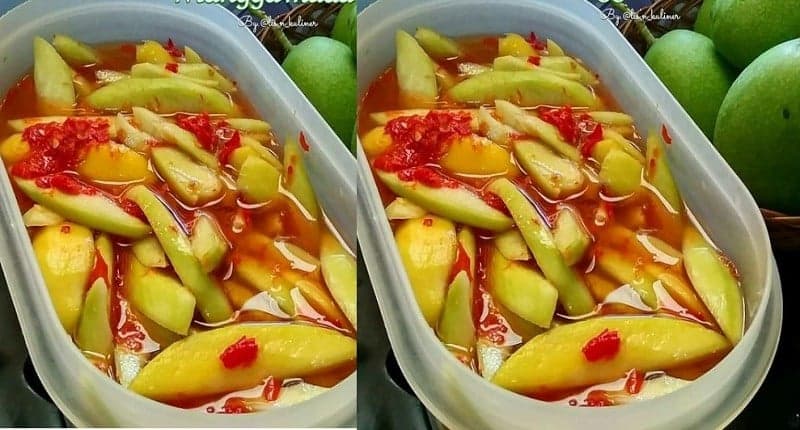 Resep Asinan Mangga Muda Pedas Manis, Disantap saat Dingin Bikin Ketagihan!