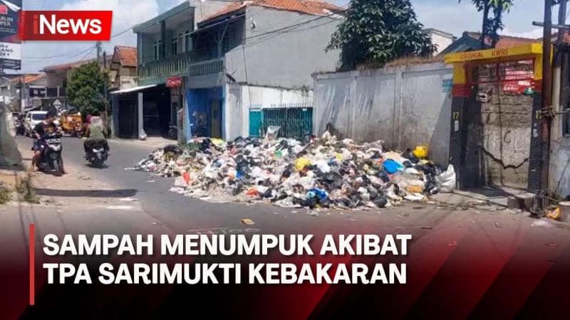 Lebih dari 8.000 Ton Sampah Numpuk di Kota Bandung gegara TPA Sarimukti Terbakar