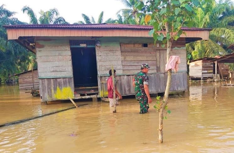 Banjir yang Rendam 2 Desa di Rokan Hulu Mulai Surut, Aktivitas Sekolah Kembali Normal