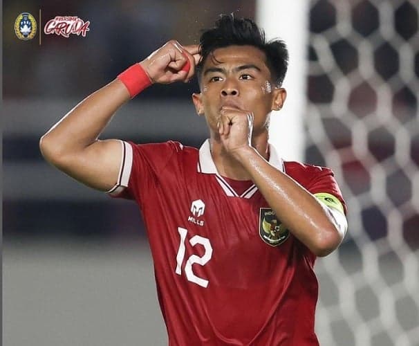 Viral Selebrasi Pratama Arhan usai Cetak Gol ke Gawang Taiwan: Gigit Jempot, Lalu Bikin Huruf A dan Love