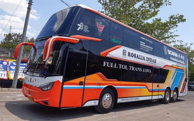 Rosalia Indah Rilis Bus Tingkat Baru Pakai Bodi Karoseri Laksana, Elegan Terkesan Lebih Tinggi