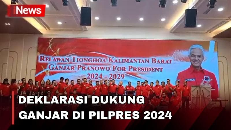 Relawan Tionghoa Kalbar Deklarasikan Dukungan ke Ganjar Pranowo di Pilpres 2024