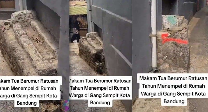 Merinding, Kuburan Kuno Ratusan Tahun di Bandung Menempel di Tembok Rumah Warga