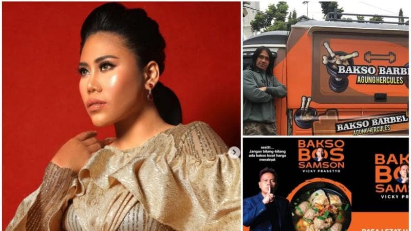 Deretan Artis Jualan Bakso Harga Merakyat, Nomor 5 Bentuknya Super Unik