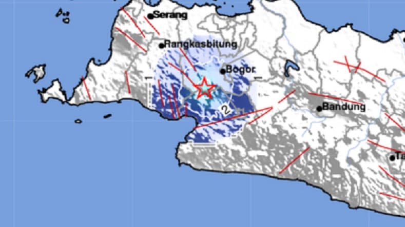 Gempa M 4,0 Guncang Kota Bogor, Getaran Dirasakan hingga Sukabumi