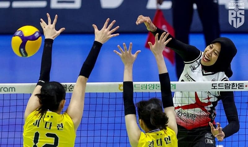 Smash Megawati Kembali Makan Korban saat Red Sparks Vs Gs Caltex, Headshot Dibalas Headshot!