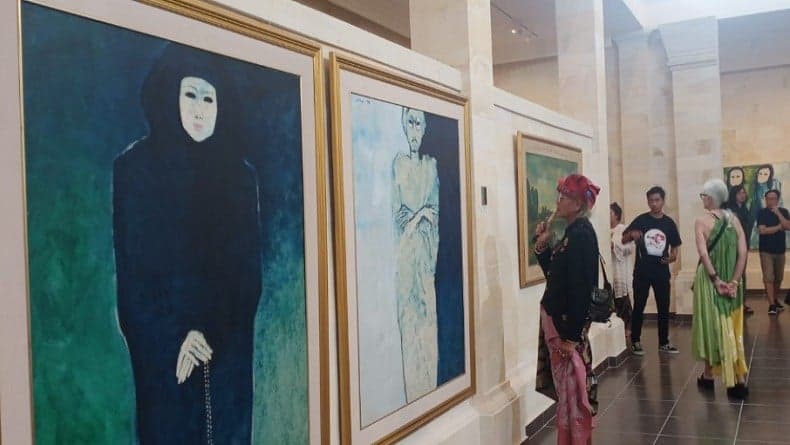 Mengenal Jeihan Sukmantoro, Pelukis asal Ubud Terkenal dengan Karya Mata Hitam