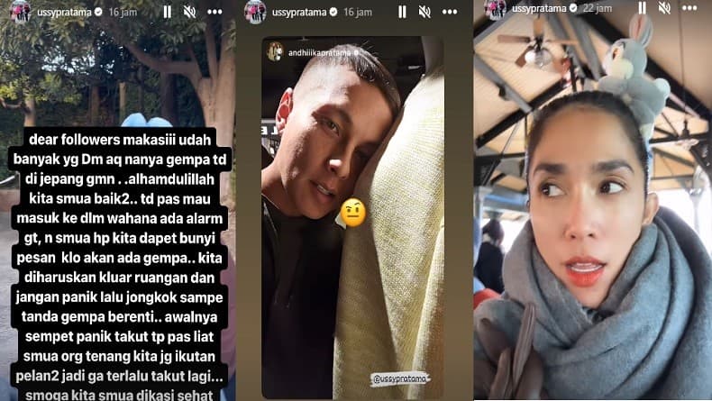 Ussy Sulistiawaty Rasakan Gempa saat Liburan di Jepang: Sempat Panik dan Takut