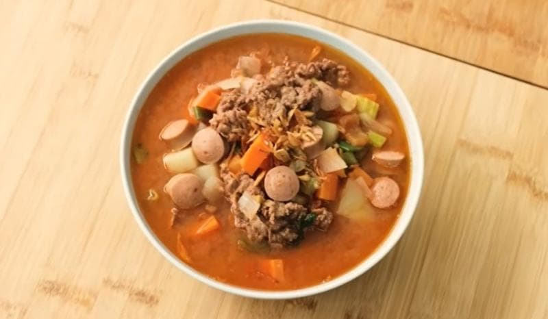 Resep Sup Tomat Daging Iris, Menu Sehat Penghangat Tubuh di Musim Hujan