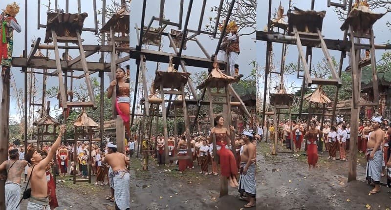 Viral Ayunan Unik asal Bali, hanya Boleh Dimainkan oleh Remaja Putri Viral Ayunan Unik asal Bali, hanya Boleh Dimainkan oleh Remaja Putri