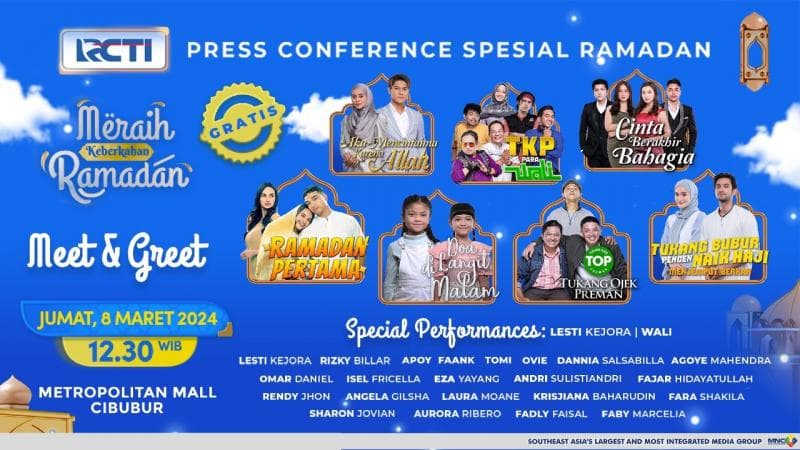 Saksikan Lesti Kejora, Rizky Billar dan Pemain Sinetron dalam Meet & Greet Artis Program Ramadan RCTI di Cileungsi