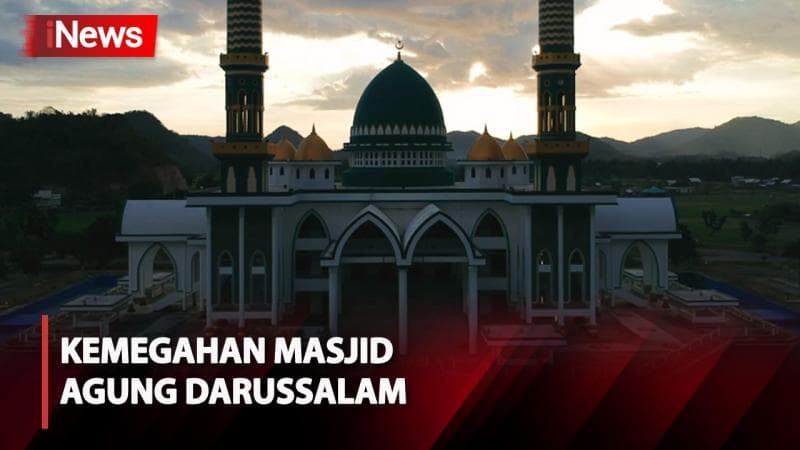 Melihat Kemegahan Masjid Agung Darussalam Sumbawa Barat