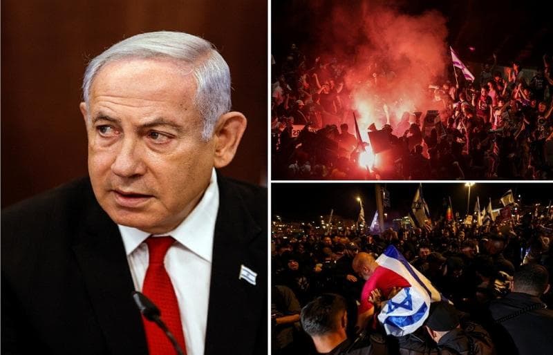 Netanyahu Operasi Hernia, Ribuan Warga Israel Malah Demo Minta Dia Mundur