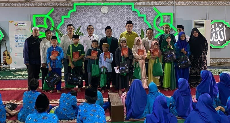 Momen 100 Anak Yatim Buka Puasa Bersama MNC Peduli dan Masjid Raudhatul Jannah